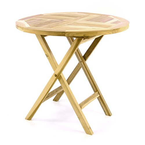 Divero Gartentisch Balkontisch Tisch Esstisch Holz Teak Klappbar